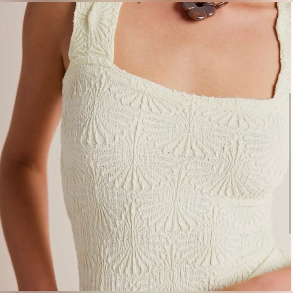 Free People Love Letter Cami in Ivory Size XS/Small NWOT - Picture 3 of 12